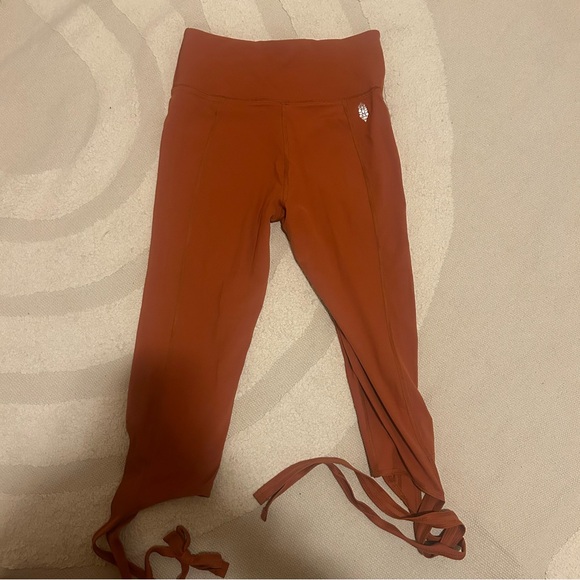 Free People Zen Turnout Leggings in Burnt Orange - Picture 4 of 6